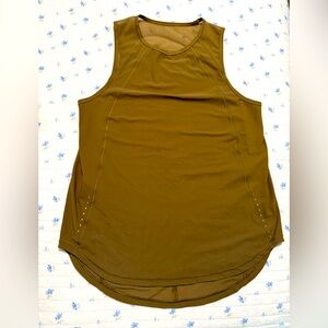 NWOT Women's Lululemon Sculpt Tank Top Back Vent Charged Artifact Color Size 8